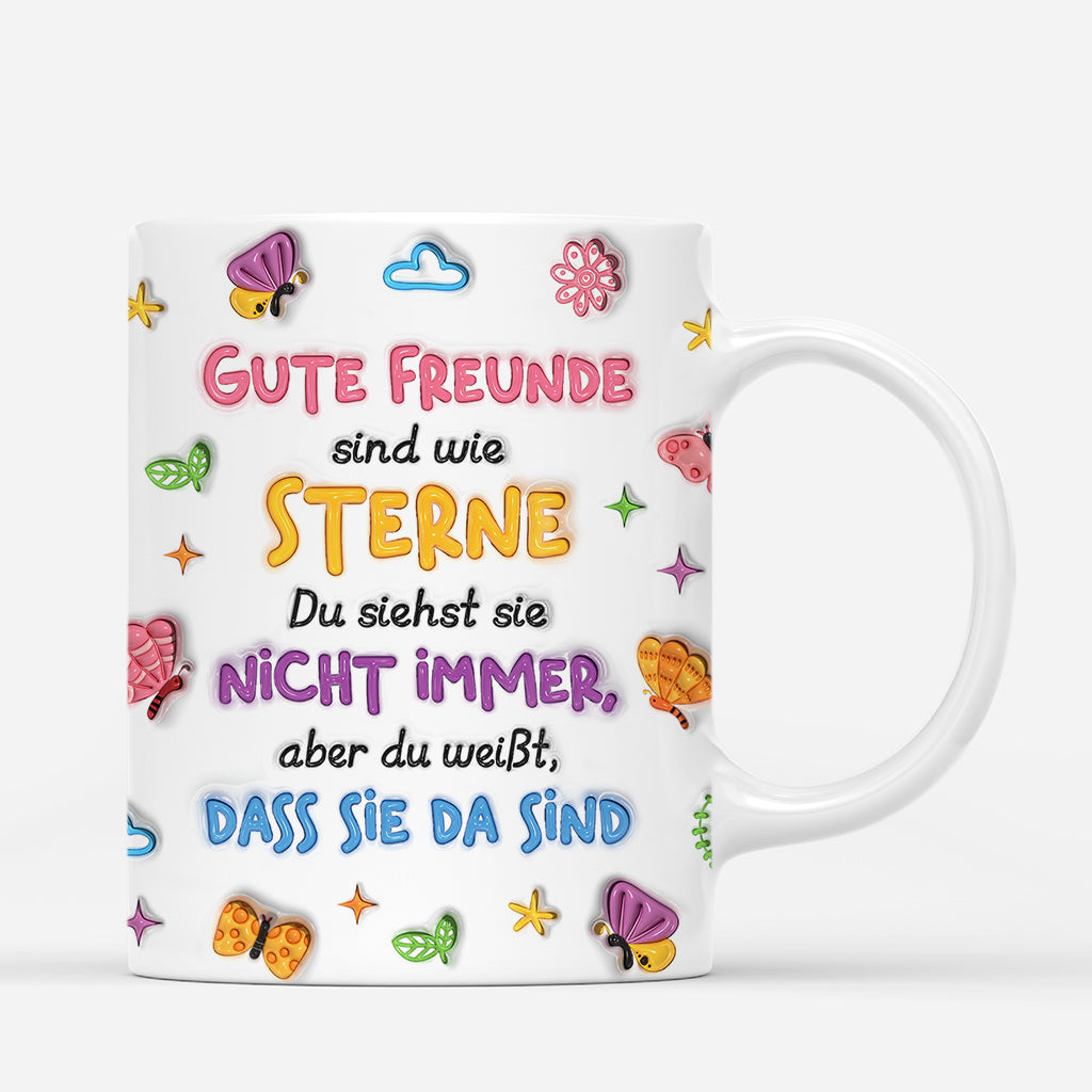 6932MGE3 3d druck effekt gute freundinnen sind wie sterne personalisierte tassen freundinnen_ 6932M3QWF