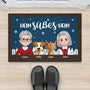 6943DGE2 eigenheim gluck allein personalisierte fussmatte familie mit hund und katze_ weihnachten 6943D3YTI