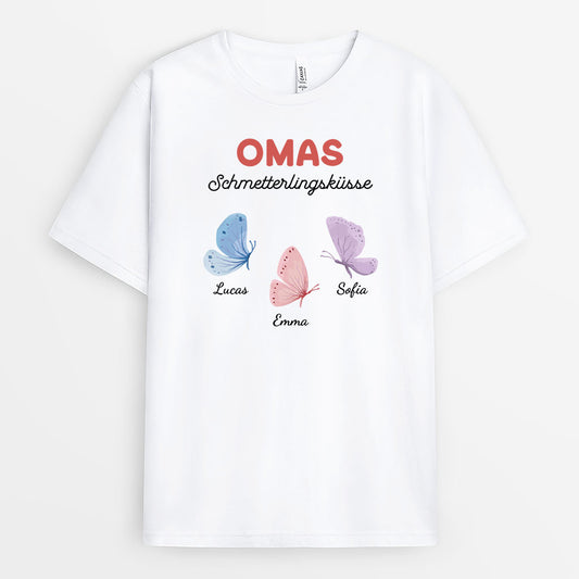 6947AGE1 omas schmetterlingskusse mama  oma t shirt personalisiert 6947atvta_2