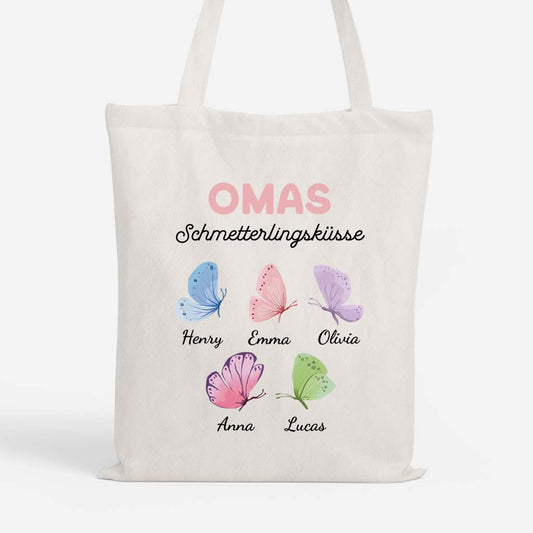 6947BGE1 omas schmetterlingskusse personalisiertes geschenk  einkaufstasche mamaoma 6947btvta_1