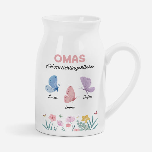 6947OGE1 omas schmetterlingskusse personalisierte geschenke oma  keramik vase 6947otvta_1