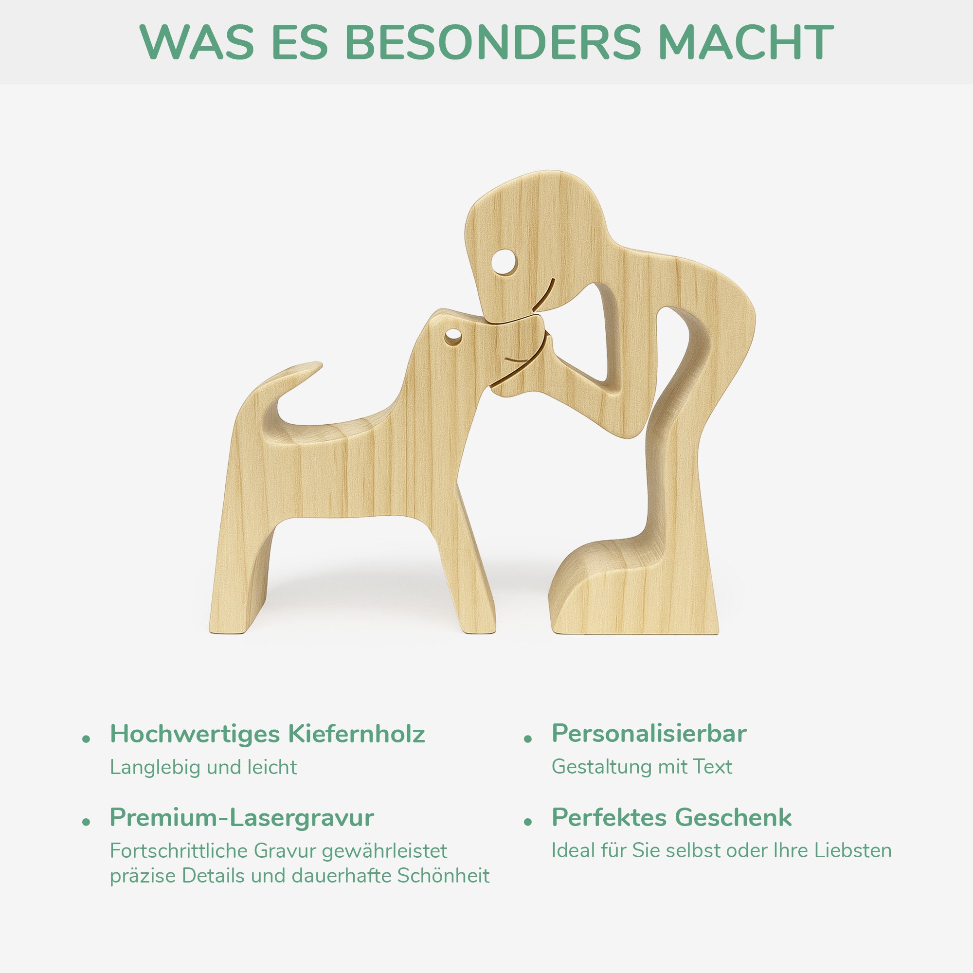 7007QGE7 mensch und hund pferd holzpuzzle personalisiert 7007Q0T3I