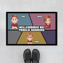 7010DGE1 willkommen bei fussmatte personalisiert familie_ comic panels 7010D8TZI
