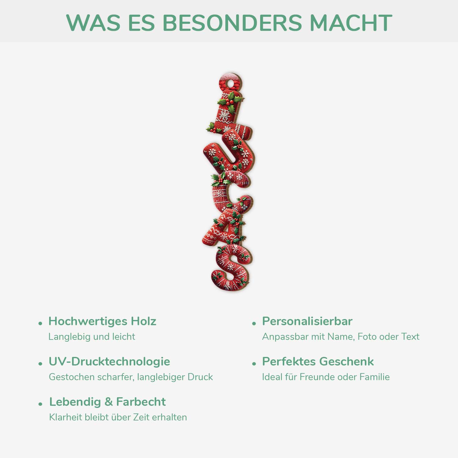 7021OGE4 buchstaben_ rot personalisierte 1 schicht holz ornamente weihnachten 7021O6L5A