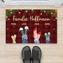 7038DGE2 die familie personalisierte fussmatte familie mit hund und katze_ weihnachten 7038D8PWI