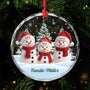 7092OGE1 familie schneemann schneelandschaft glas weihnachtsschmuck personalisiert 7092OKL5I