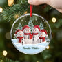 7092OGE2 familie schneemann schneelandschaft glas weihnachtsschmuck personalisiert 7092OKL5I