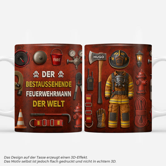 7095MGE1 3d druck effekt der bestaussehende feuerwehrmann der welt personalisierte tasse 7095M8TMB_641329a4 6512 4de1 9319 32254ec9b6ae