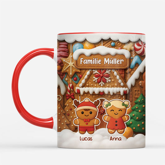 7106MGE2 3d druck effekt lebkuchenmann personalisierte tasse familie 7106M8QTI