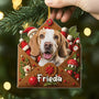 7109OGE2 hunde briefumschlag personalisierter weihnachtsschmuck foto_ acryl 7109OTMNC