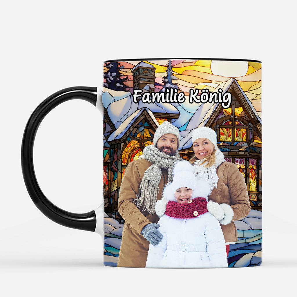 7118MGE2 3d druck effekt foto mann und frau buntglasfensters personalisierte tasse familie 7118M3TAI