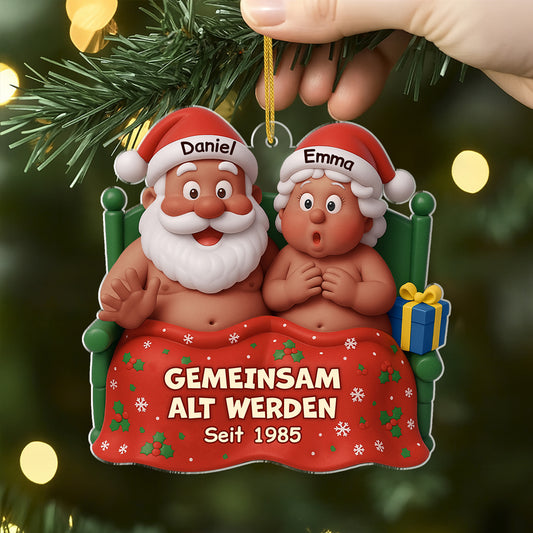 7144OGE2 3d druck effekt gemeinsam alt werden lustiger acryl weihnachtsschmuck personalisiert paar 7144O3ZWG