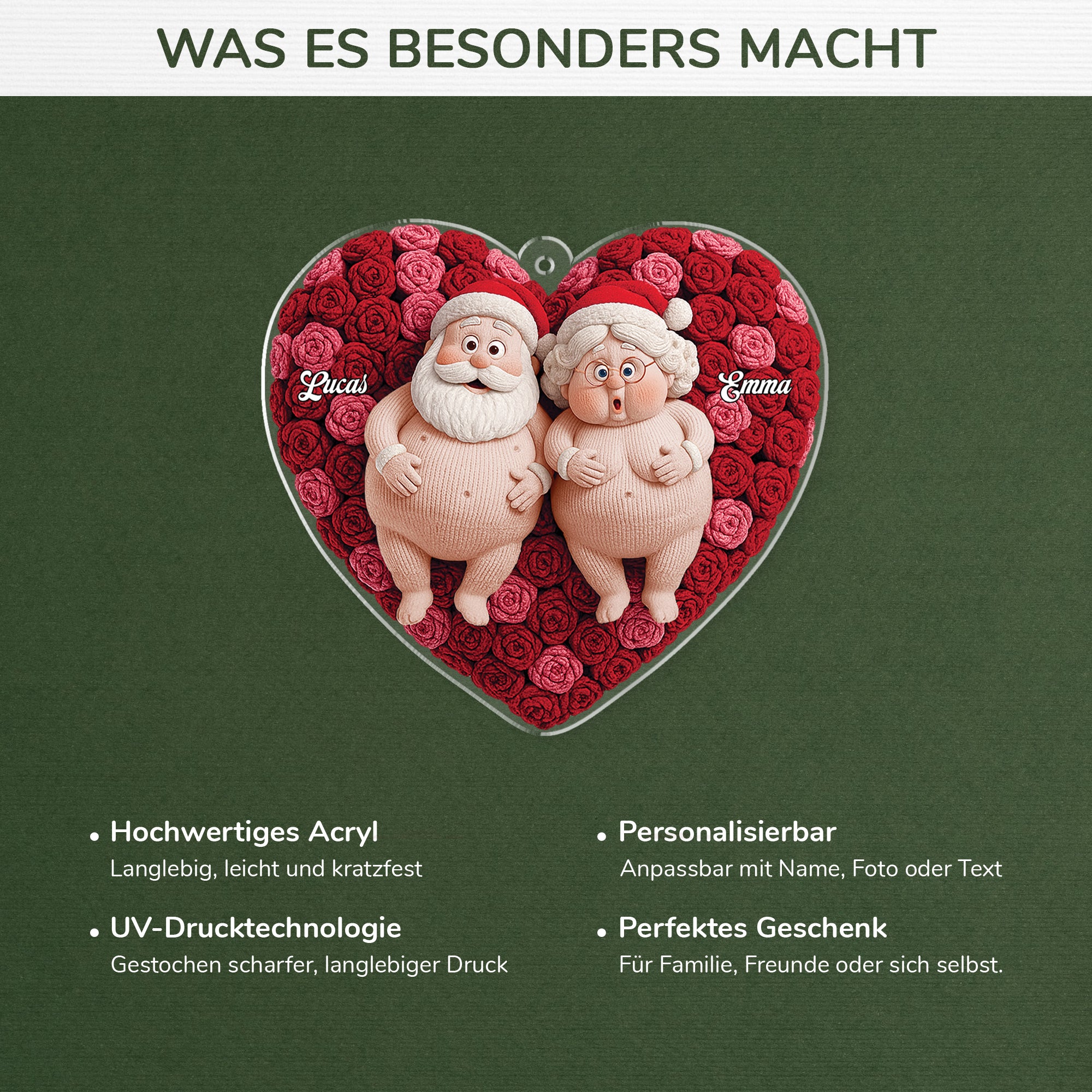 7150OGE4 3d druck effekt wollherz und komische liebespaar lustiger acryl weihnachtsschmuck personalisiert_ paar 7150O3PQG