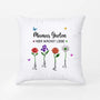 7211PGE2 omas garten schmucksteine blumen personalisiertes geschenk  kissen oma  mama 7211p6q5a