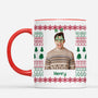 7220MGE2 frau mann cartoon personalisierte weihnachtstasse_ 7220MKQNA