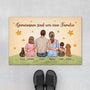 7231DGE1 familie personalisierte fussmatte familie mit hund und katze_ 7231D8T5I
