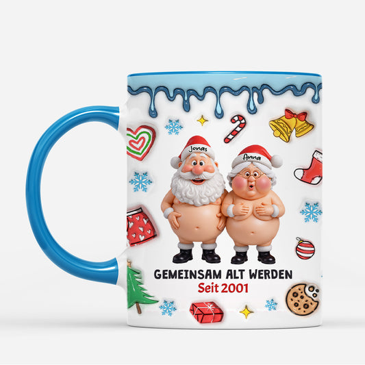 7243MGE1 3d druck effekt gemeinsam alt werden paar weihnachtstasse personalisiert lustig 7243M3LAG_1