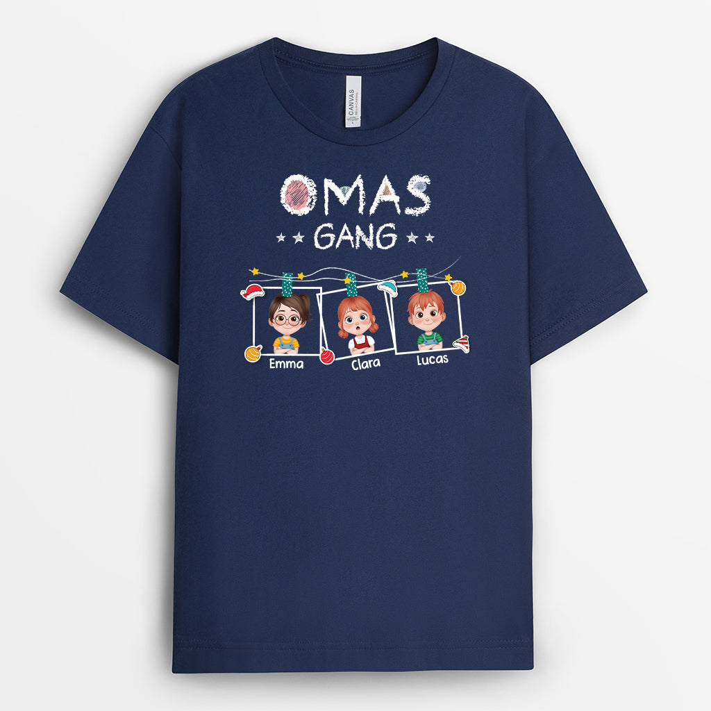 7255AGE2 opas gang bunstifte bilderrahmen cartoon opa oma t shirt personalisiert weihnachten 7255AKT5B