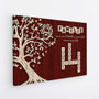 7256CGE2 familie etwas verruckt etwas laut und ganz viel liebe personalisierte kreuzwortratsel leinwand baum 7256C8T5I