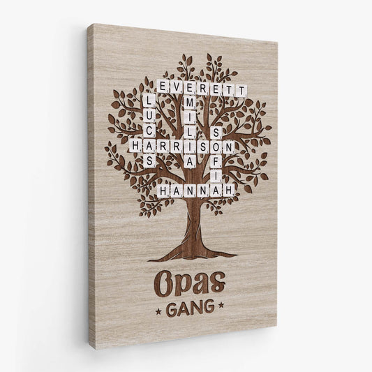 7258CGE2 omas gang _ personalisiert_e kreuzwortratsel leinwand oma opa 7258C8L5A