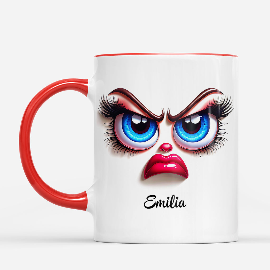 7279MGE2 lustiges gesicht personalisierte tasse fur frauen 7279M3PCA