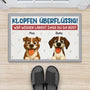 7285DGE2 klopfen uberflussig ich weiss langst dass du da bist fussmatte personalisiert hund_ 7285D8KCC