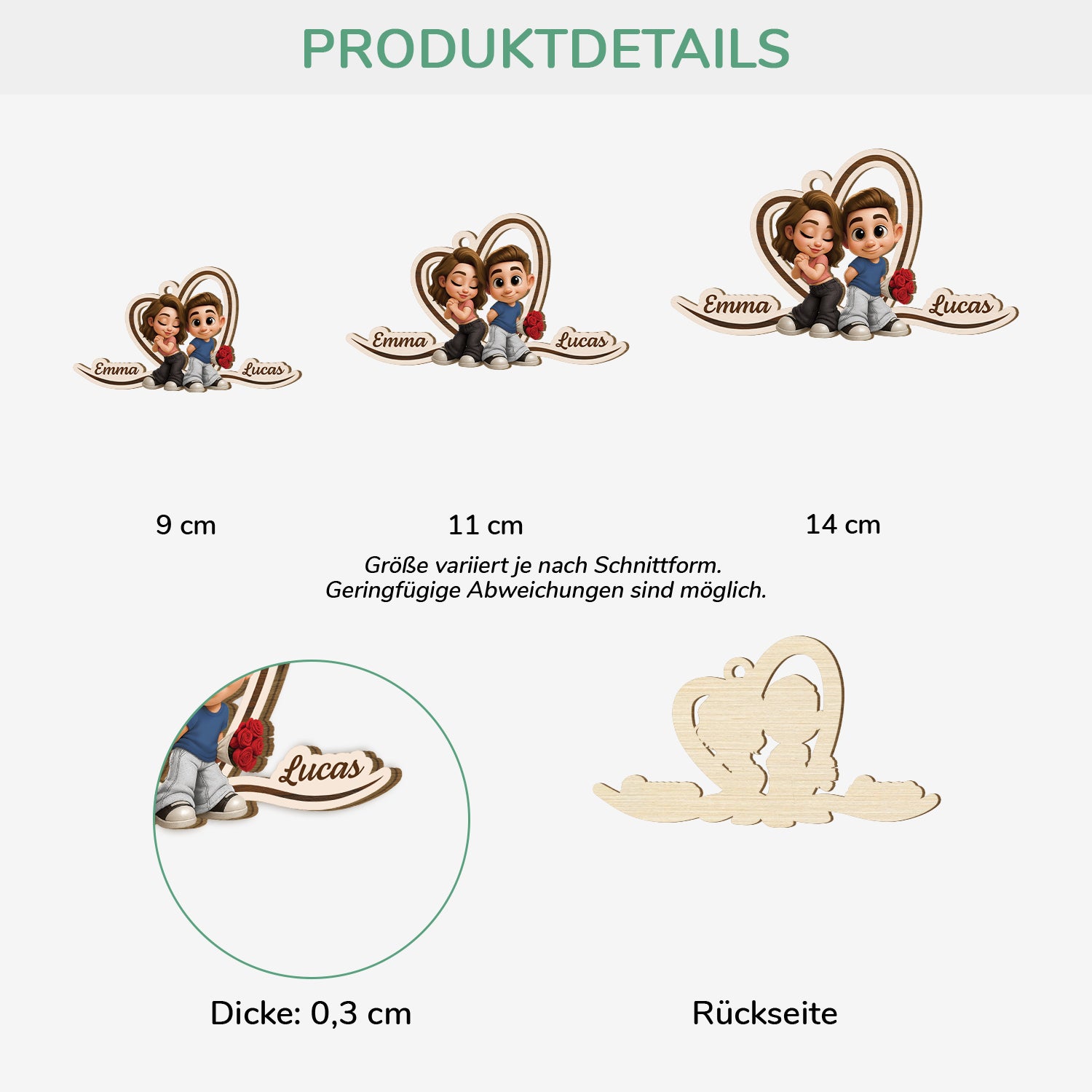 7286OGE1 y2k cartoon paar personalisierte 1 schicht holz ornamente weihnachten 7286OKLWG_2