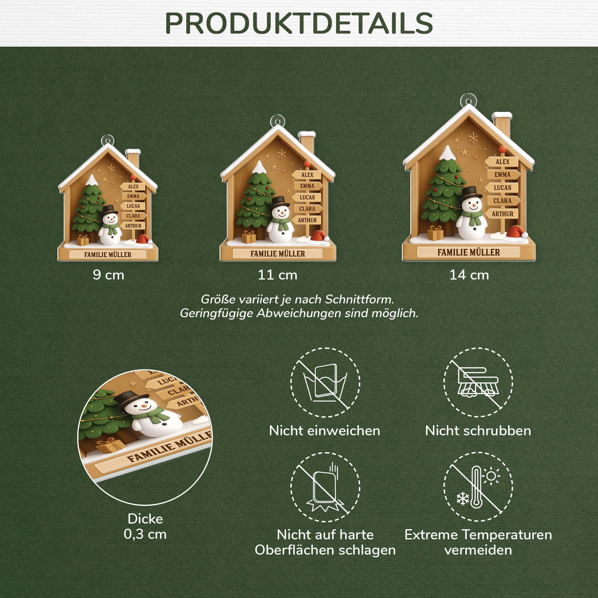 7287OGE3 3d druck effekt familie holzhaus schneemann acryl weihnachtsschmuck personalisiert_ 7287OTHMI