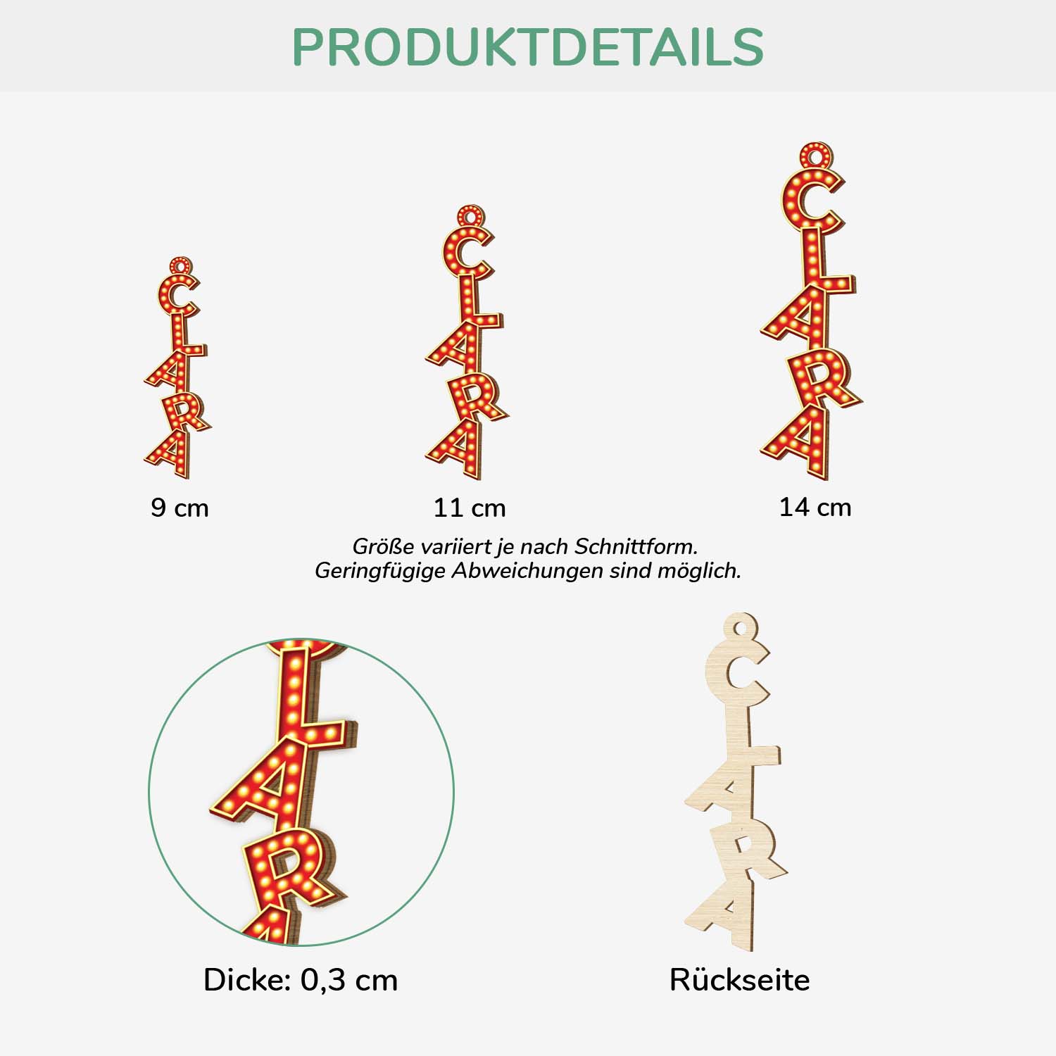 7324OGE2 3d druck effekt broadway alphabet_ personalisierte 1 schicht holz ornamente weihnachten mit namen 7324OTM5A