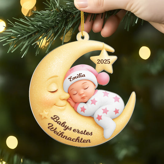 7330OGE2 mein erstes weihnachten personalisiert_er weihnachtsschmuck acryl kinder 7330O3Q5K