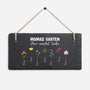 7379AGE1 mamas garten hier wachst liebe personalisiertes geschenk  uv druck schiefer gartenschild mamaoma 7379ae6q5a