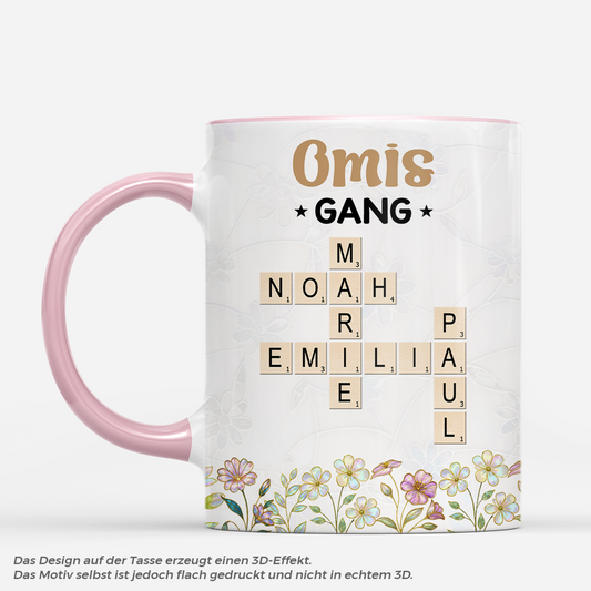 7381MGE2 3d druck effekt omas gang mama oma tasse kreuzwortratsel personalisiert blumen pastell 7381M6R5A_16870fa7 b3c4 4148 9325 cfa5766e91b2