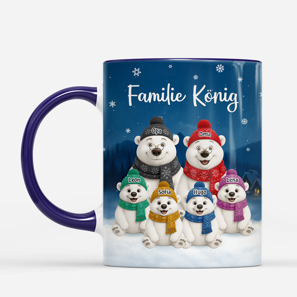 7417MGE2 eisbar familie personalisierte tasse familie 7417M3PZI