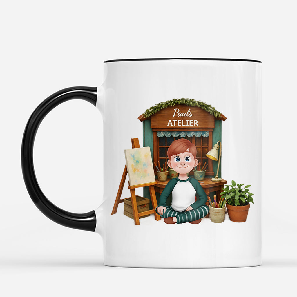 7433MGE2 3d druck effekt atelier personalisierte tasse kunstlerin 7433MTTCA
