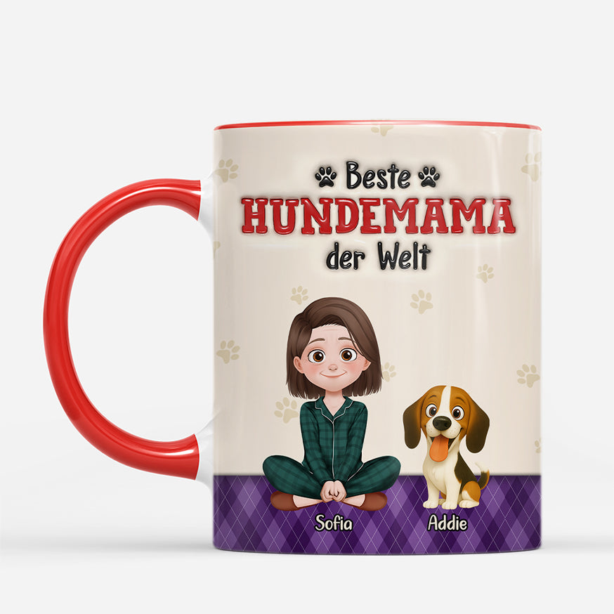 7450MGE2 3d druck effekt beste hundemama aller zeiten personalisierte tasse hund_ 7450M3QAC