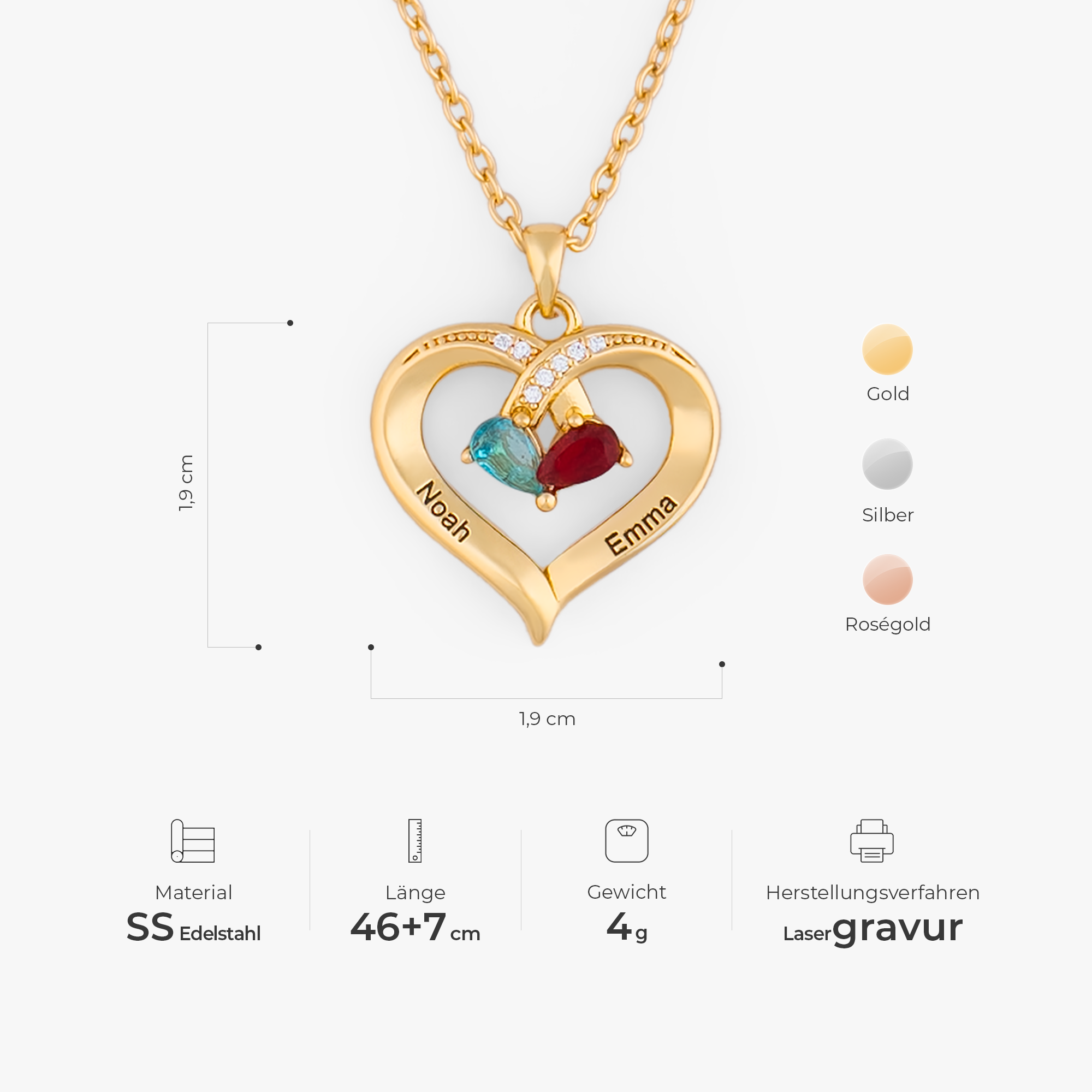 7460JGE3 herz mit geburtstein_ personalisierte halskette damen_ und manner 7460J0P5G