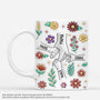 7485MGE1 3d druck effekt hand in hand blumen mama oma tasse personalisiert kristall 7485M