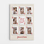 7566CGE1 gluck in der liebe personalisierte leinwand paar foto spielkarte 7566CCPNG