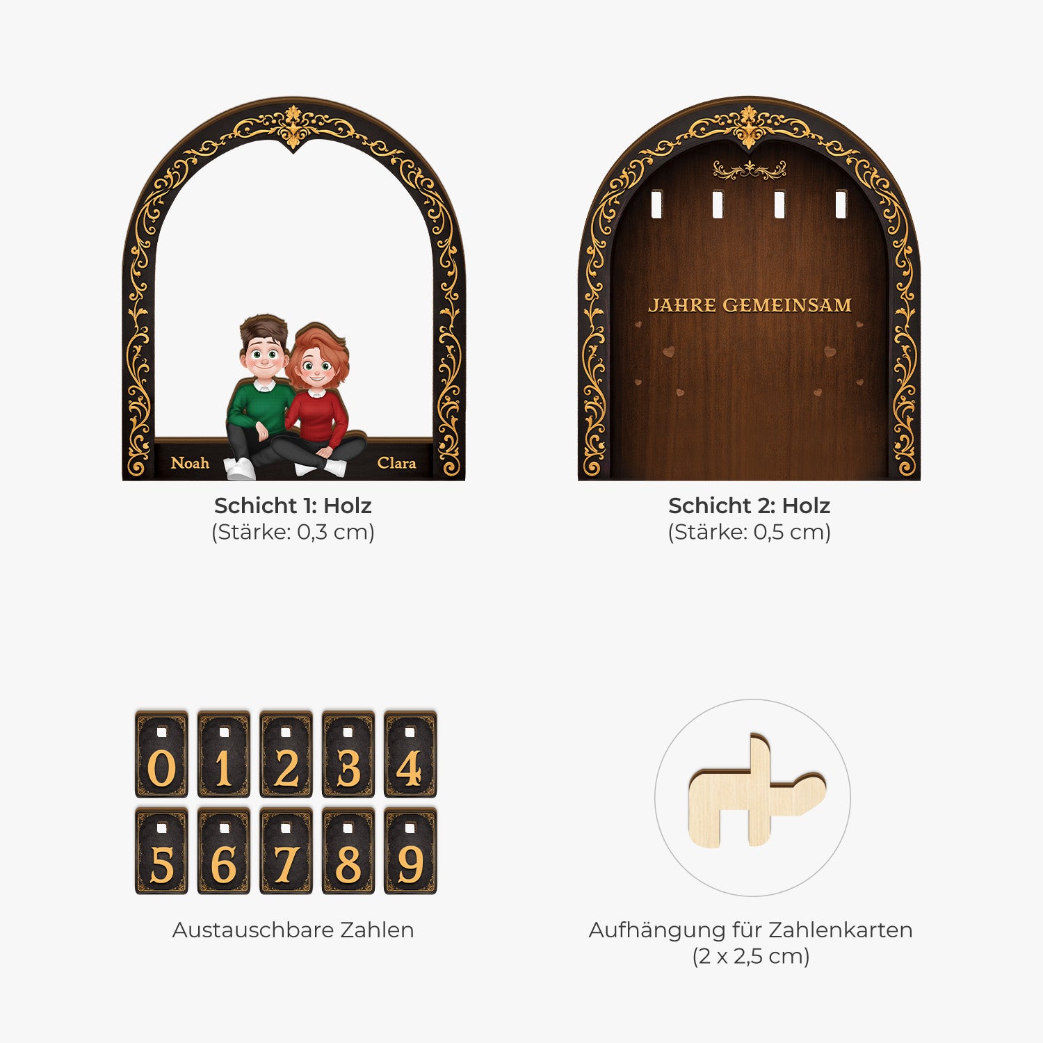 7580QGE4 1080 tage gemeinsam tageszahler kalender personalisiert paar 7580Q8QMG