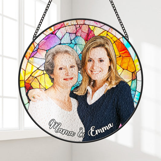 7666UGE1 familienbild buntglas sonnenfanger personalisiert foto 7666u3laa