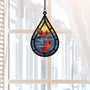 7681UGE2 rotkardinal personalisierte trauergeschenke  acryl sonnenfanger papamama 7681utpma