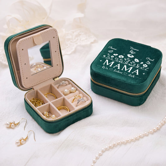 7688AGE2 wir lieben dich personalisiertes geschenk  schmuckkastchen samt mama oma blumen 7688ajtptg