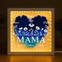 7688OGE2 wir lieben dich personalisiertes geschenk  blumen 3d bilderrahmen mama oma blumen 7688otptg