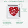7688OGE3 wir lieben dich personalisiertes geschenk  blumen 3d bilderrahmen mama oma blumen 7688otptg
