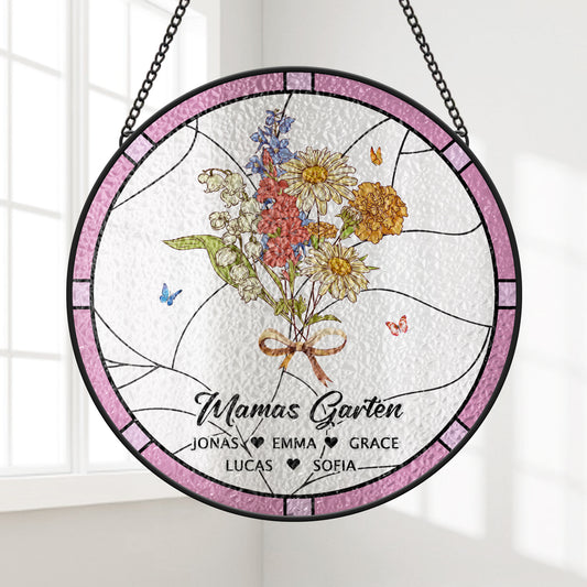 7699UGE1 omas garten personalisiertes geschenk  buntglas sonnenfanger mamaoma 7699u6pca