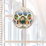 7704UGE2 du hast pfotenabdrucke in meinem herzen hinterlassen personalisierte hunde geschenke  acryl sonnenfanger 7704uctnc