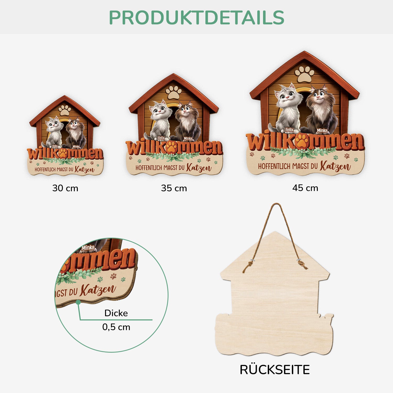 7707QGE3 hoffentlich magst du katzen personalisierte geschenke katze  turschild holz_ 7707q3lad