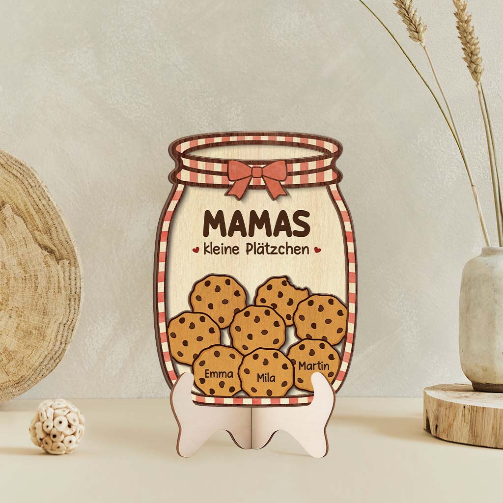 7709QGE2 omas kleine platzchen personalisiertes geschenk  holzaufsteller omamama 7709qcqwa