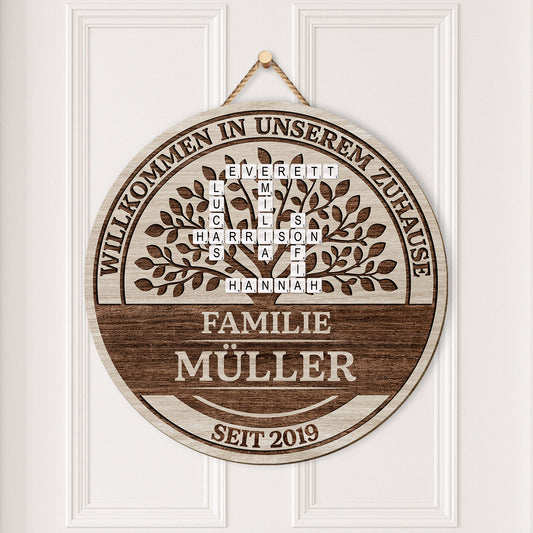 7710QGE2 willkommen in unserem zuhause personalisiertes kreuzwortratsel geschenk  holzschild 7710q8pwi_01f5bde9 9eb8 4839 9b41 649a2f58b962