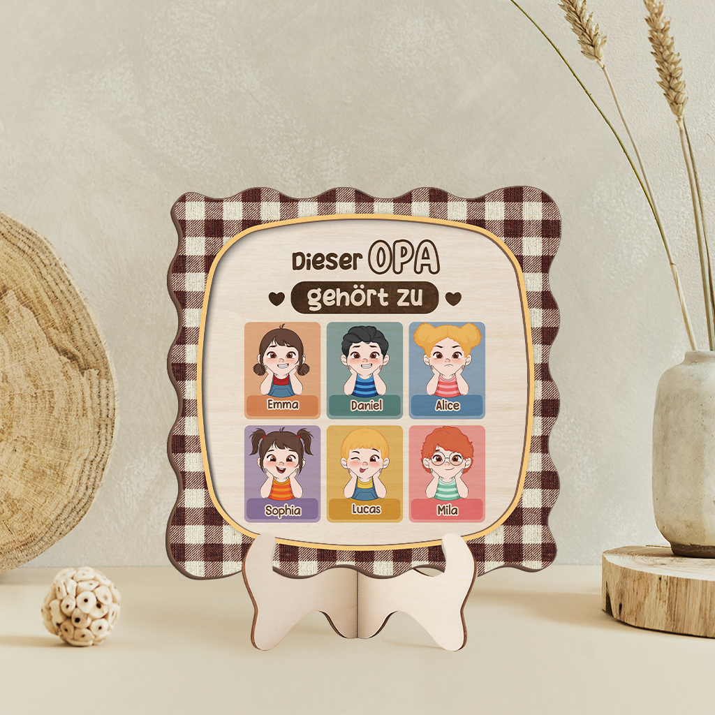 7713QGE2 diese oma gehort zu personalisiertes geschenk  holzaufsteller omaopa 7713qskab